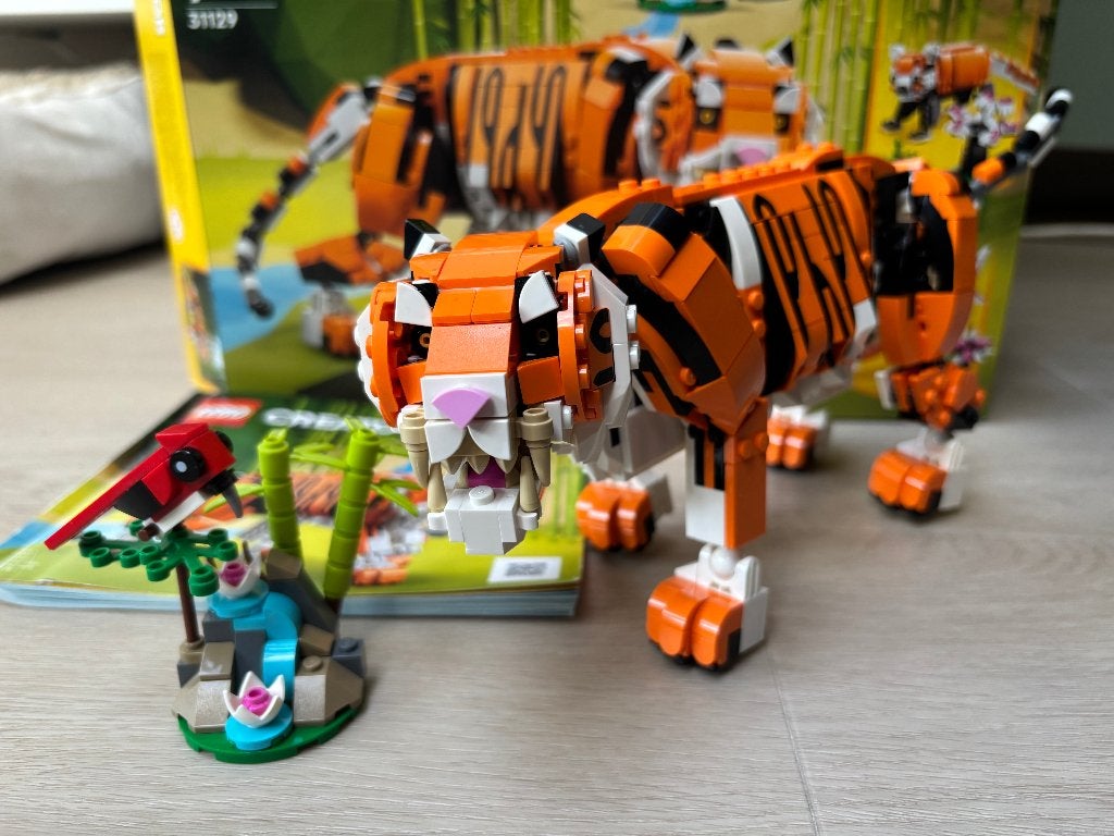 LEGO Creator 31129 Majestueuze Tijger 3-in-1, Inclusief instructies, Lego, Ophalen of Verzenden, Zo goed als nieuw