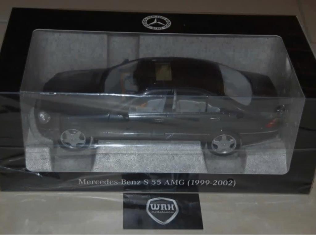 1:18 MERCEDES S55 AMG tectite grey Norev dealer edition WRH, Verzenden, Zo goed als nieuw, Auto, Norev