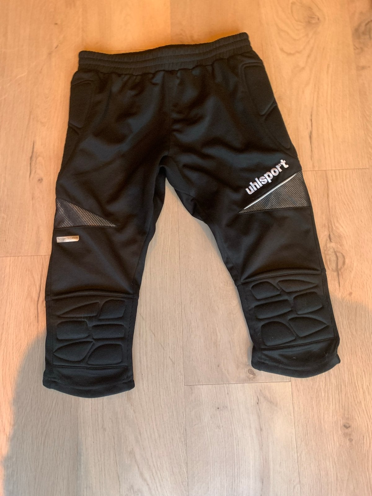 Uhlsport driekwart keepersbroek maat 164, Ophalen, Zwart, Overige maten, Voetbal