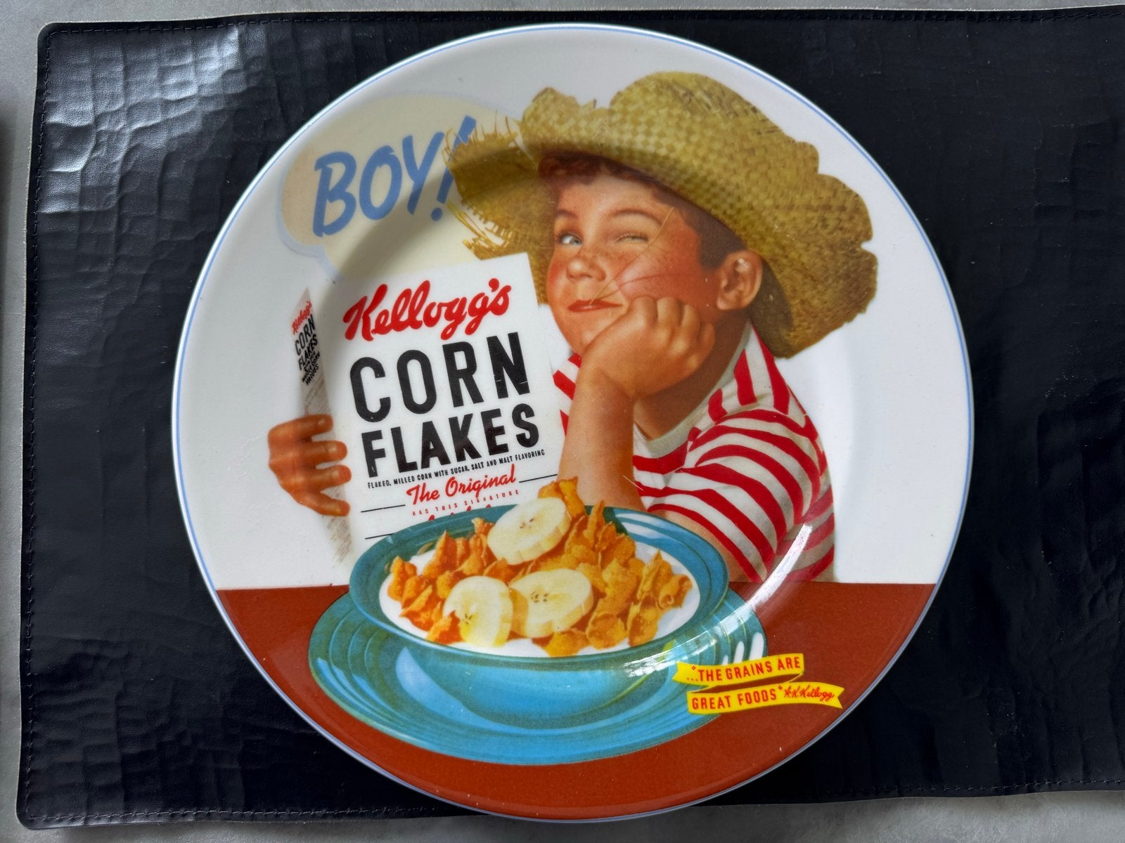 Vintage Kellogg's Borden set van 2 borden, Huis en Inrichting, Keuken | Servies, Keramiek, Ophalen of Verzenden, Zo goed als nieuw