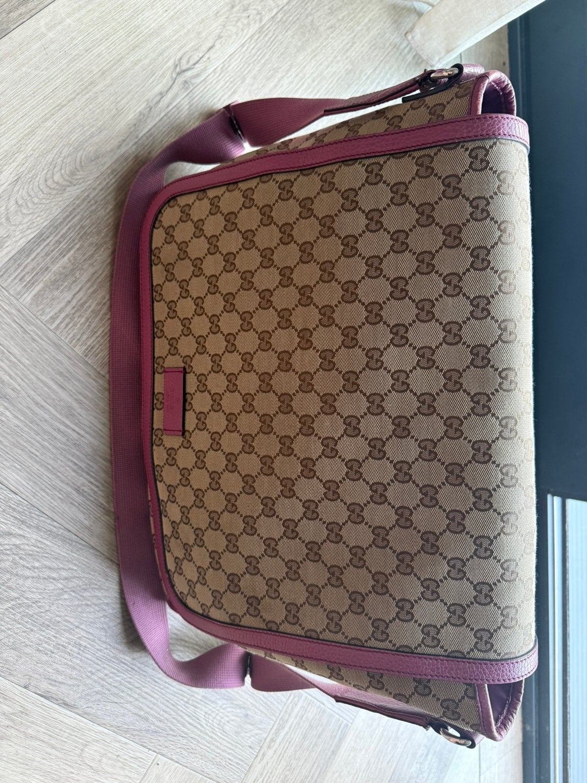 Originele gucci luiertas roze, Ophalen of Verzenden, Zo goed als nieuw