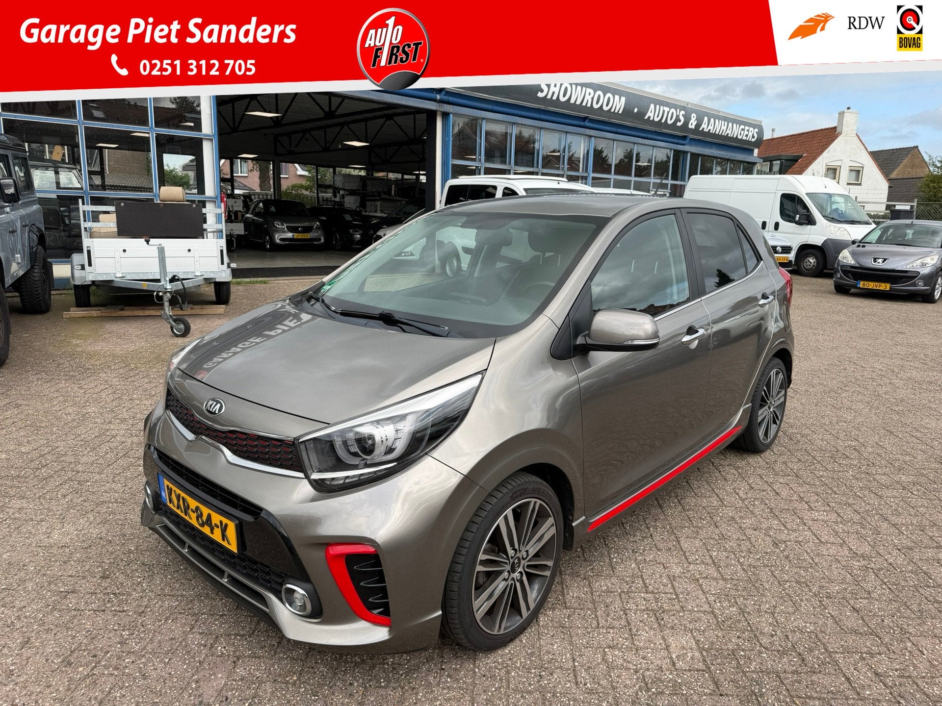 Kia PICANTO 1.2 GT-Line I Stoel/Stuurverw. I Airco I Leder I, Auto's, 839 kg, Gebruikt, 4 cilinders, Elektrische ramen