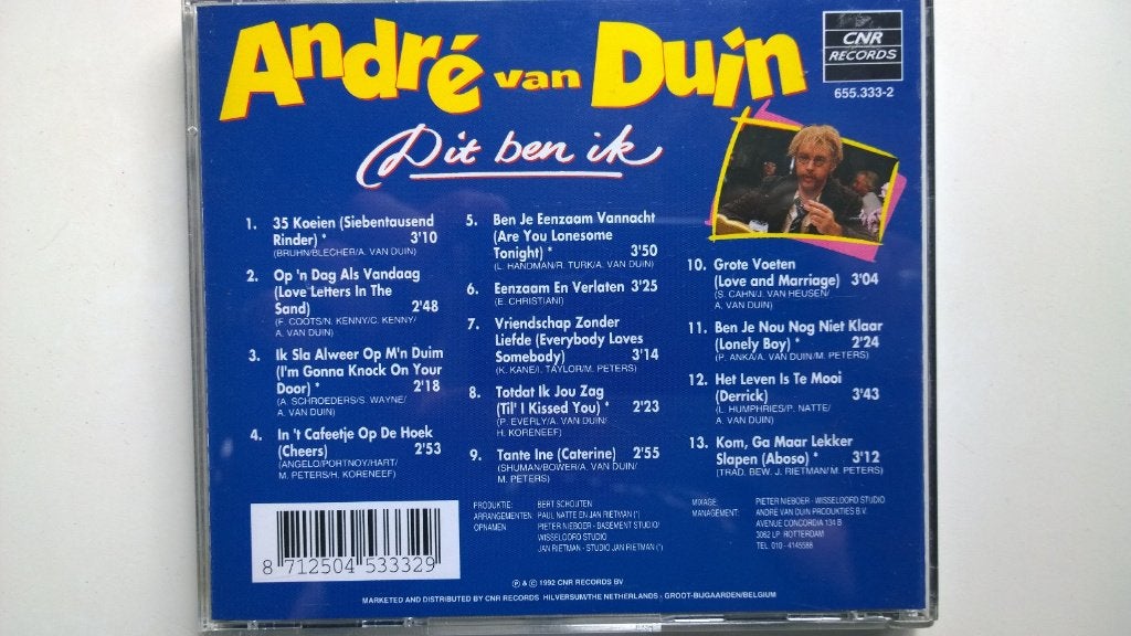 André van Duin - Dit Ben Ik, Ophalen of Verzenden, Zo goed als nieuw, Pop, Album