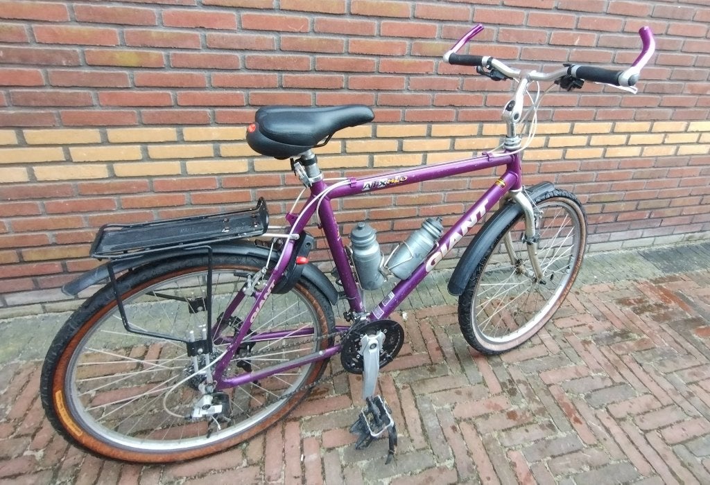 Fijne Giant heren fiets 21 versnellingen 60-61 framehoogte, Ophalen, Gebruikt, 26 inch, Velgrem