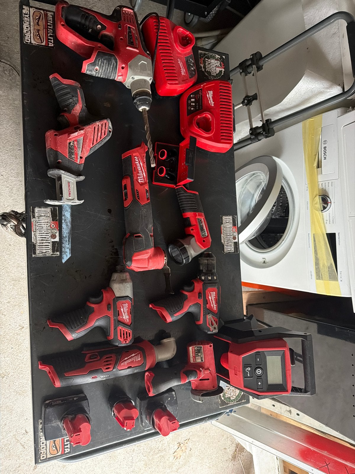 Milwaukee M12 Gereedschap Set - Diverse Machines, Ophalen, Gebruikt, Accuboormachine, Milwaukee