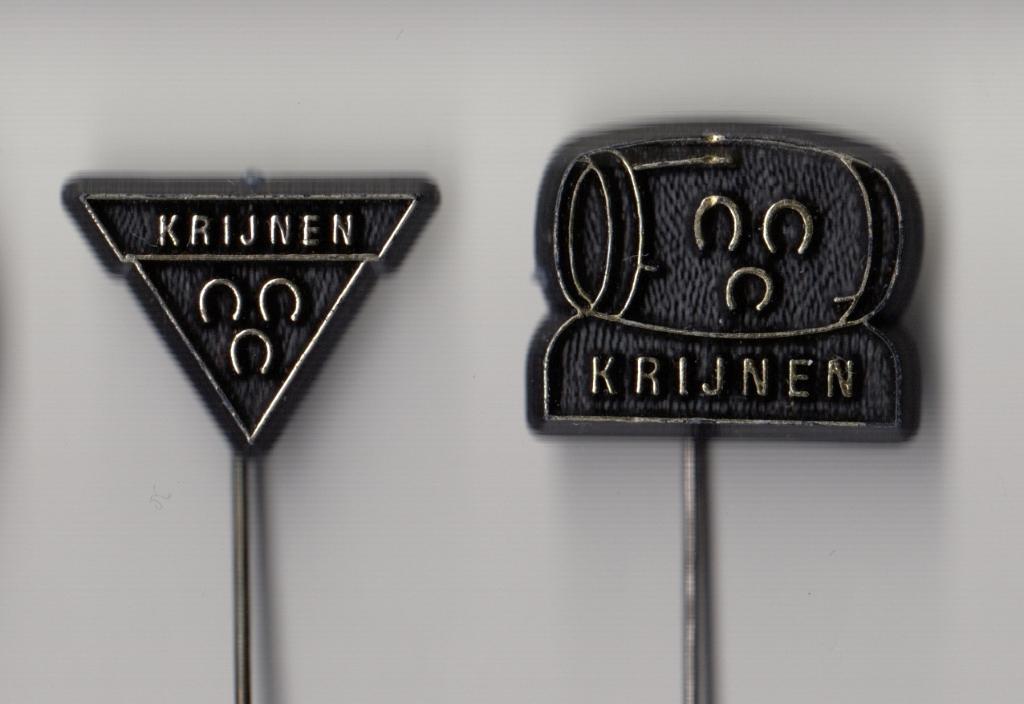 Breda Bier 3 Hoefijzers Krijnen speldjes, Gebruikt, Niet vindbaar, Niet vindbaar, Speldje of Pin