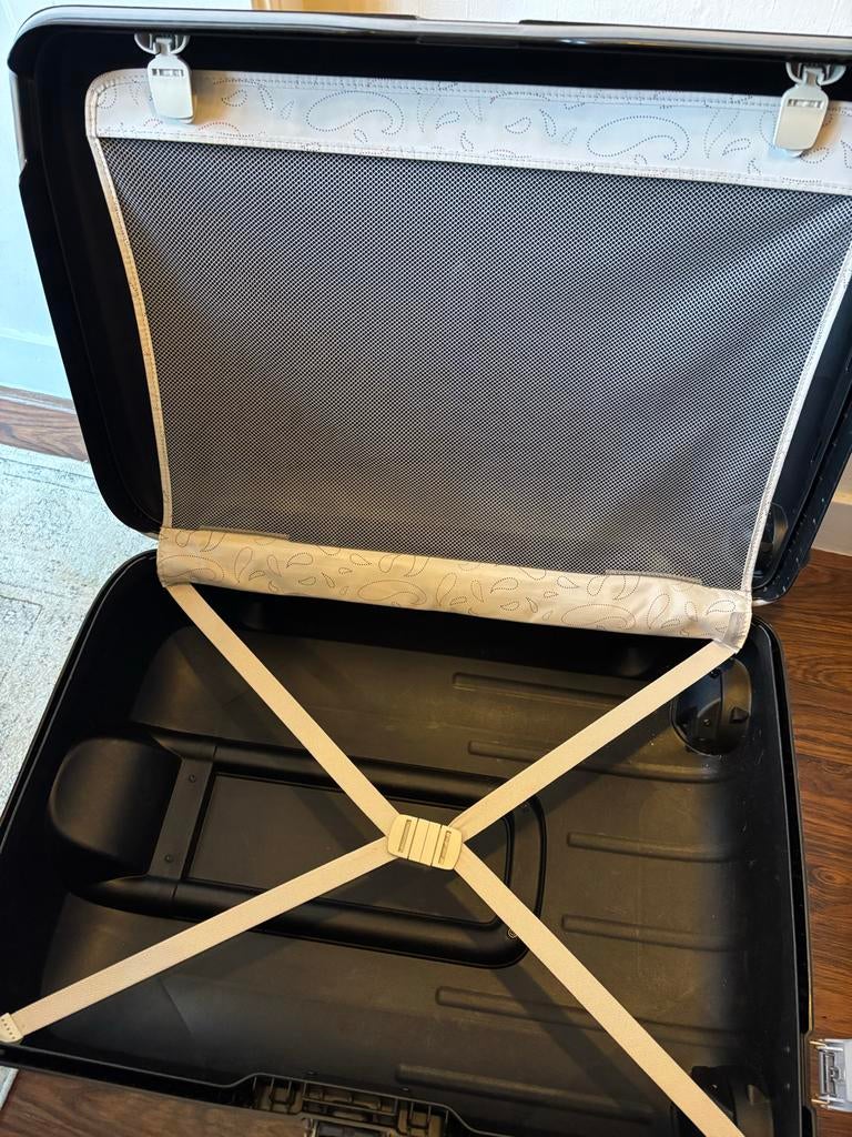 Samsonite Spinner Koffer - Zwart, Stevig en Ruim, Sieraden, Tassen en Uiterlijk, Koffers, Wieltjes, Gebruikt, Hard kunststof, 45 tot 55 cm