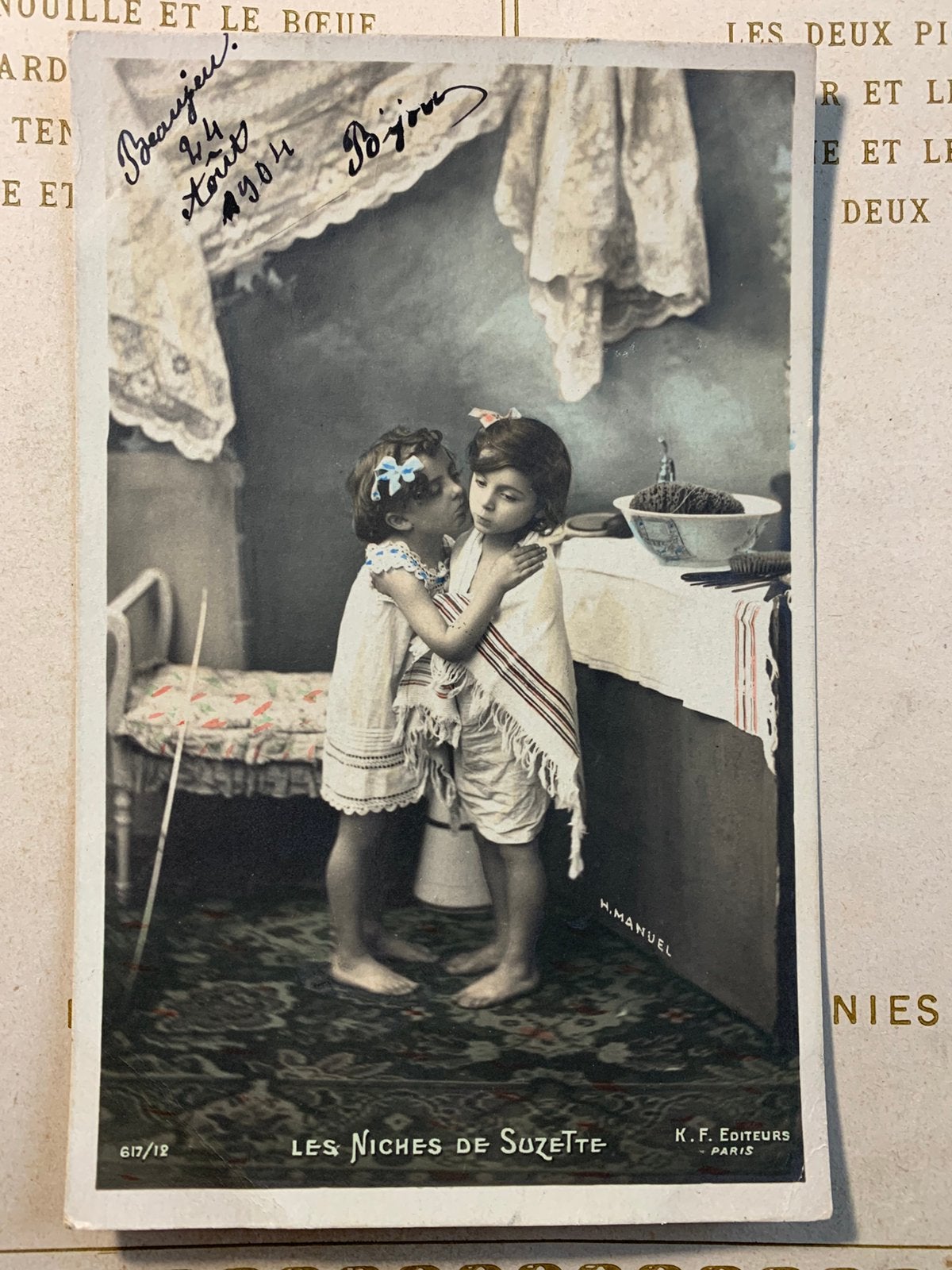 24-8-1904 Les niches de Suzette - kus (GO), Ophalen of Verzenden, Voor 1920, Gelopen, Kinderen
