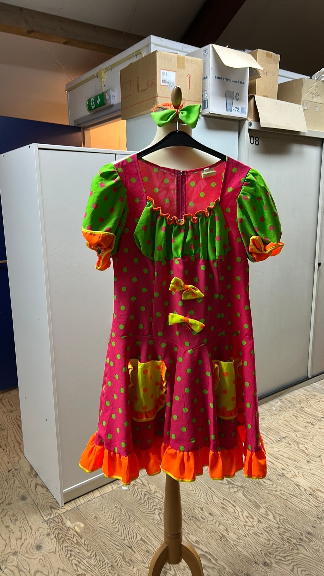 Clowns jurkje, Ophalen of Verzenden, Zo goed als nieuw, Maat 42/44 (L), Carnaval