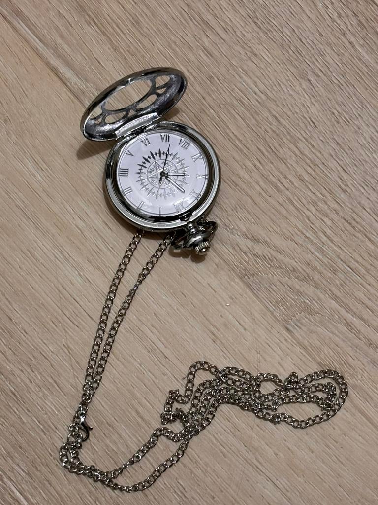 Zilverkleurig zakhorloge, Ophalen of Verzenden, Overige materialen, Overige typen