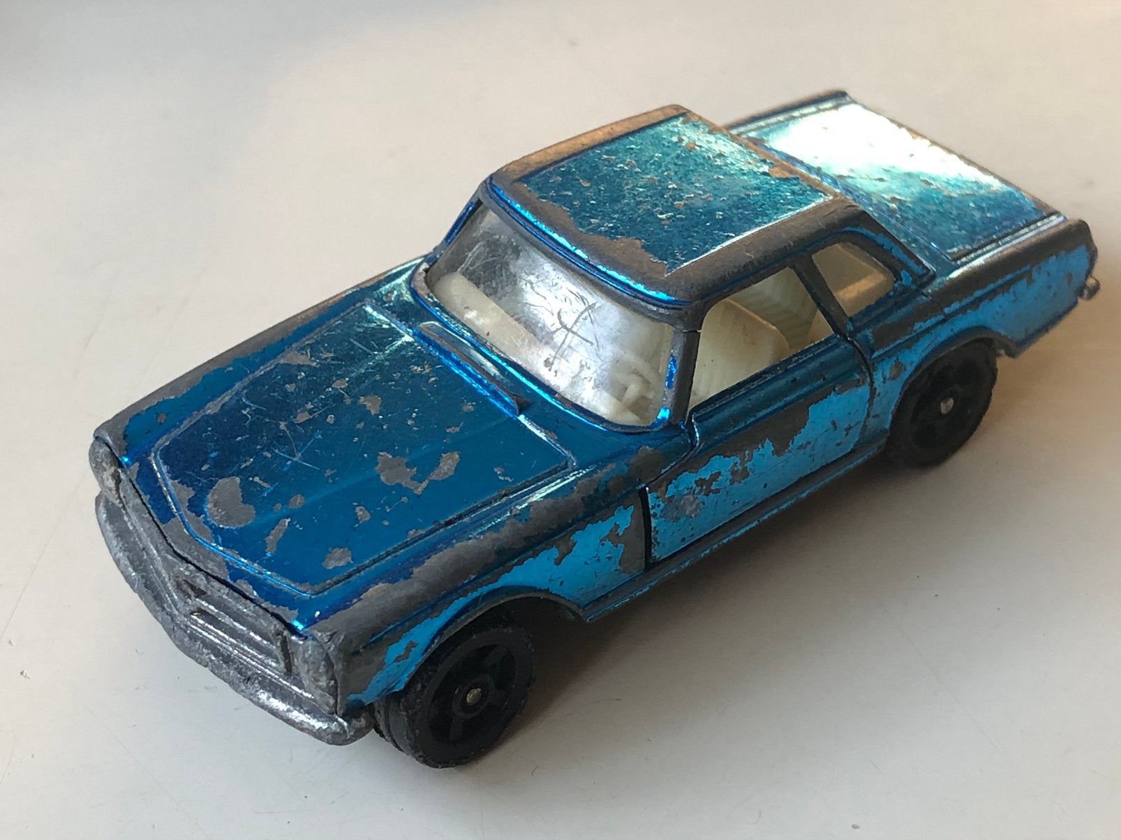 Corgi Rockets Mercedes 280 SL - kleur: blauw, Ophalen of Verzenden, Gebruikt, Auto