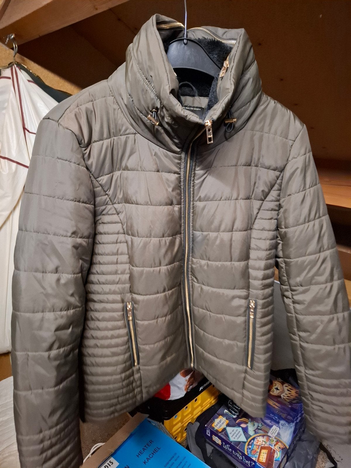 ONLY gewatteerde jas met teddy voering - Maat XL, Kleding | Dames, Only, Maat 46/48 (XL) of groter, Ophalen of Verzenden, Zo goed als nieuw
