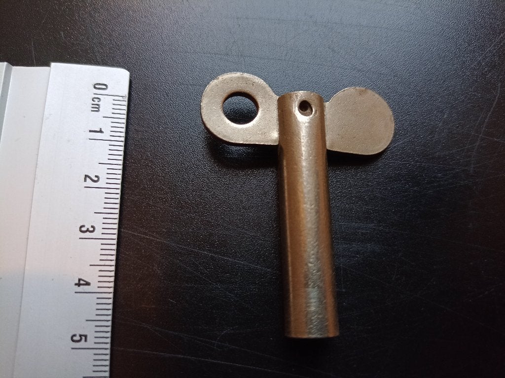 Antieke/vintage opwindsleutel voor een klok, maat: 5 mm, Antiek en Kunst, Ophalen of Verzenden