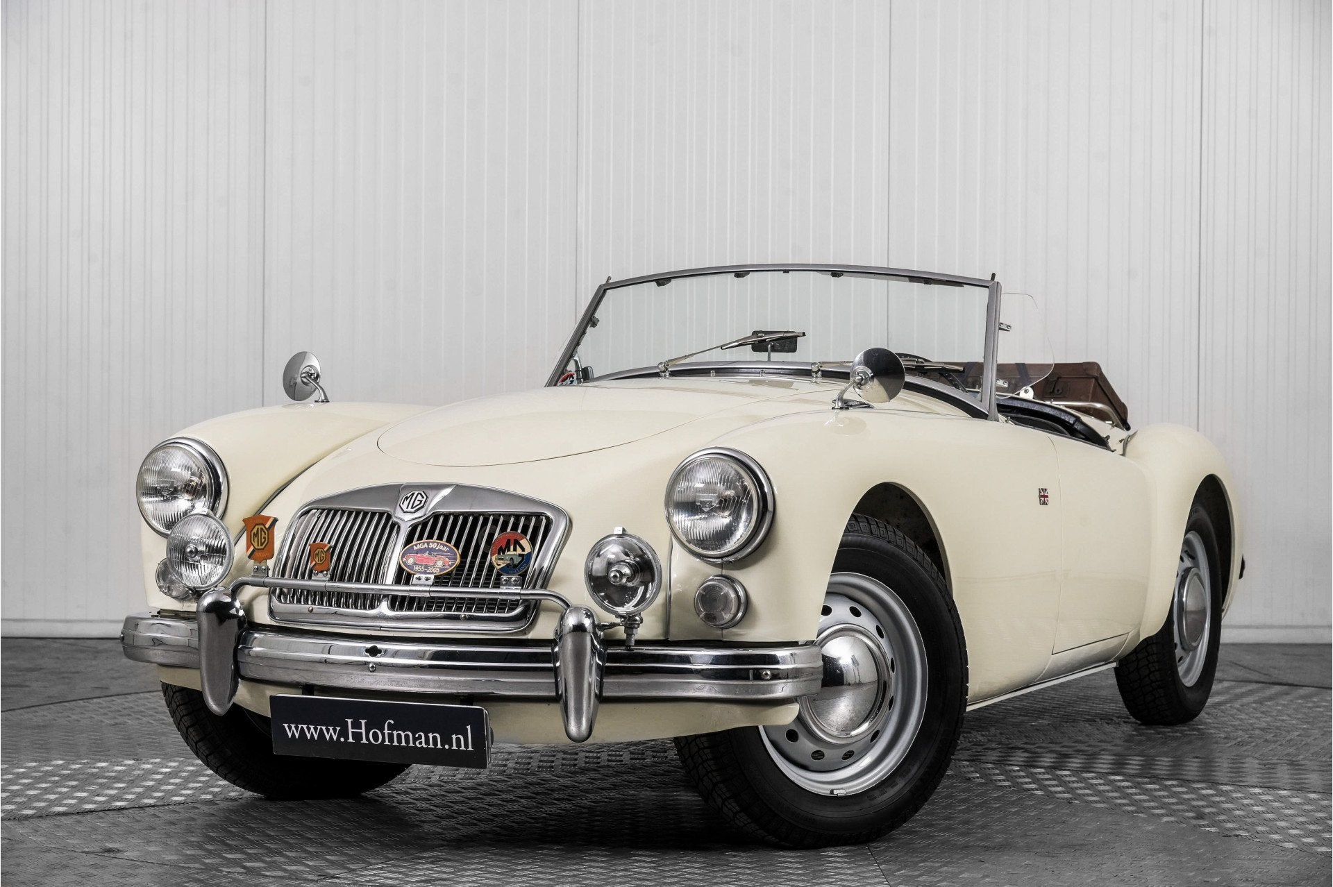 MG MGA 1600 . (bj 1961), Gebruikt, Cabriolet, Wit, Leder