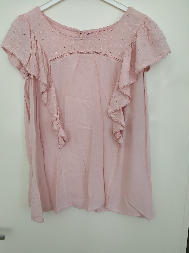 dames shirt maat 52 roze, Ophalen of Verzenden, Gedragen, Roze, Shirt of Top