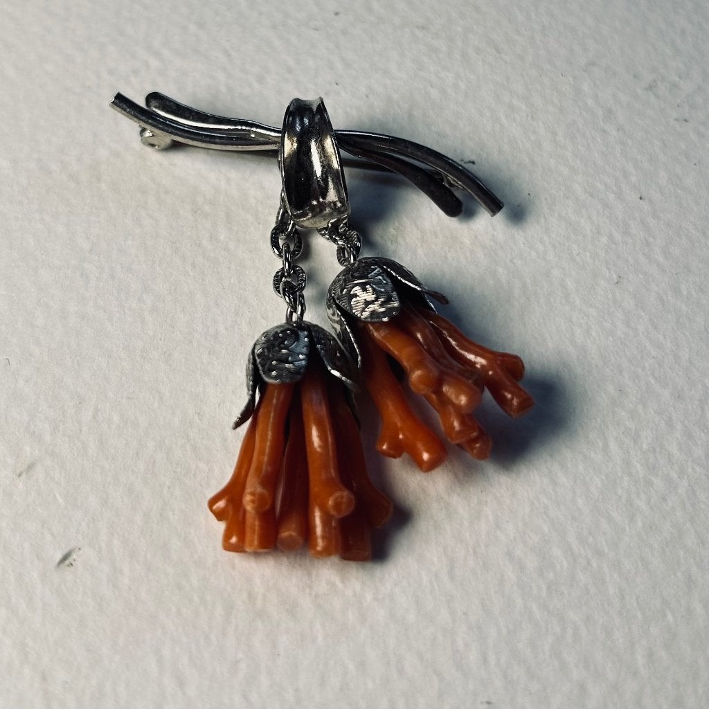 Antieke broche, 5 x 4 cm, Ophalen of Verzenden, Overige materialen, Broche