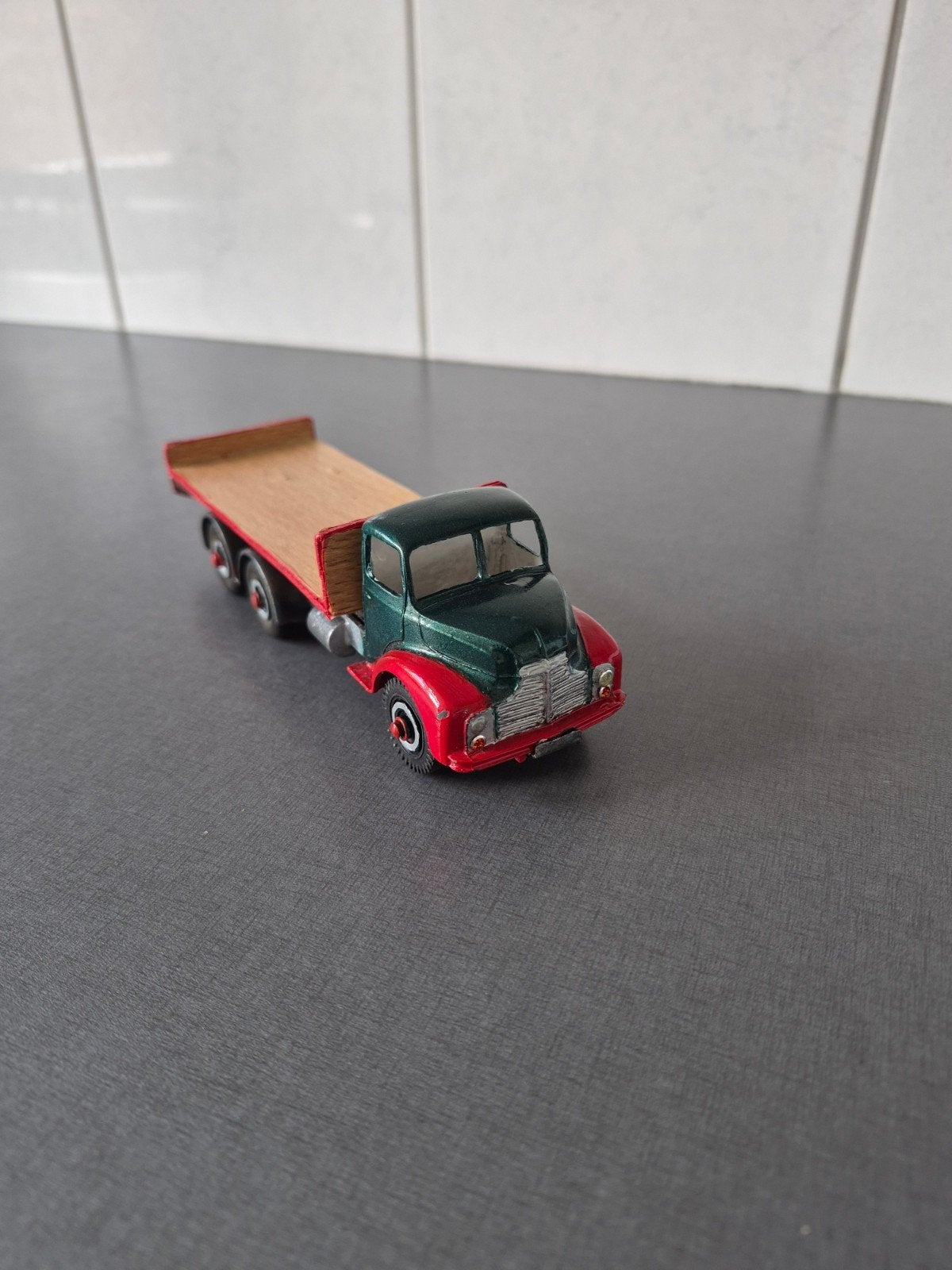 Vintage Speelgoed Vrachtwagen - Platvoertuig, Ophalen of Verzenden, Gebruikt