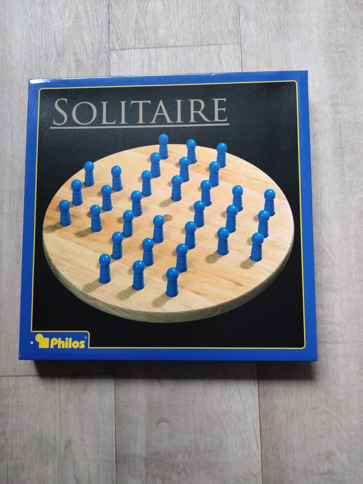 Solitaire spel 38 cm doorsnede - Zo goed als nieuw, Een of twee spelers, Ophalen of Verzenden, Zo goed als nieuw