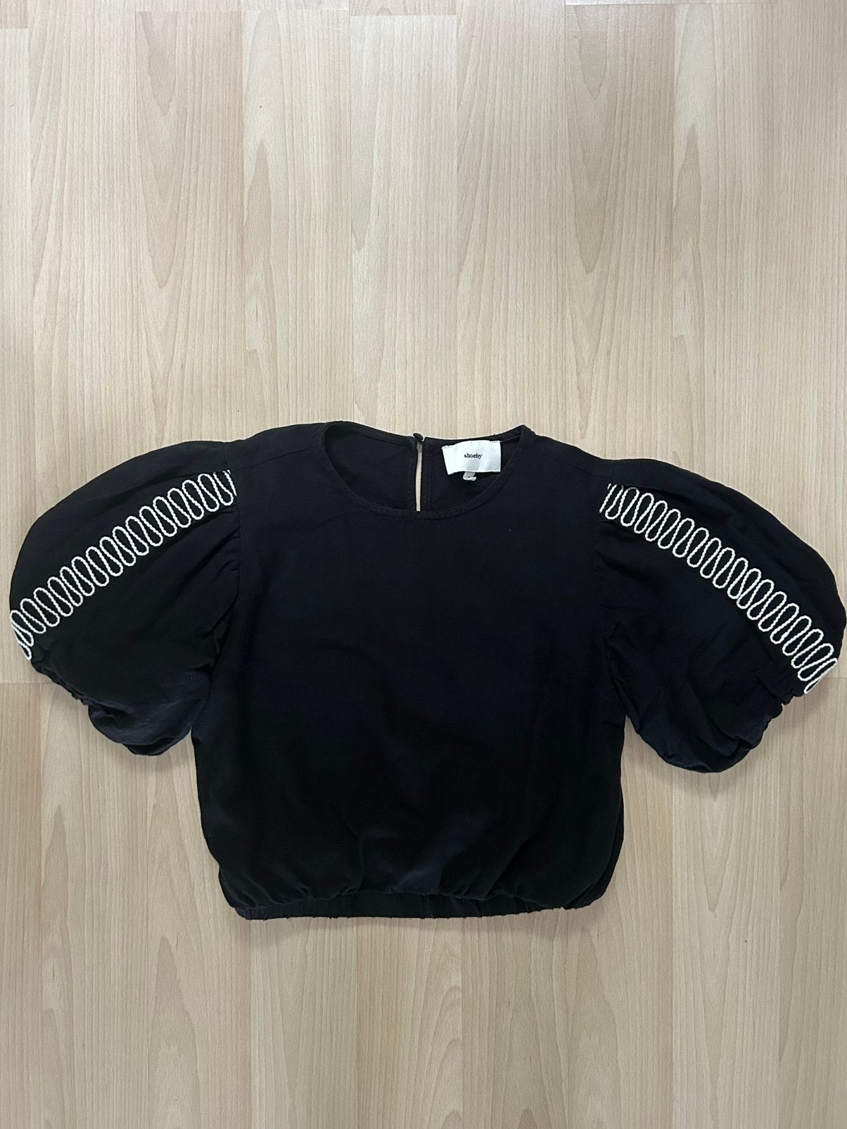 Shoeby Crop Blouse maat S, Kleding | Dames, Ophalen of Verzenden, Zo goed als nieuw, Maat 36 (S), Zwart