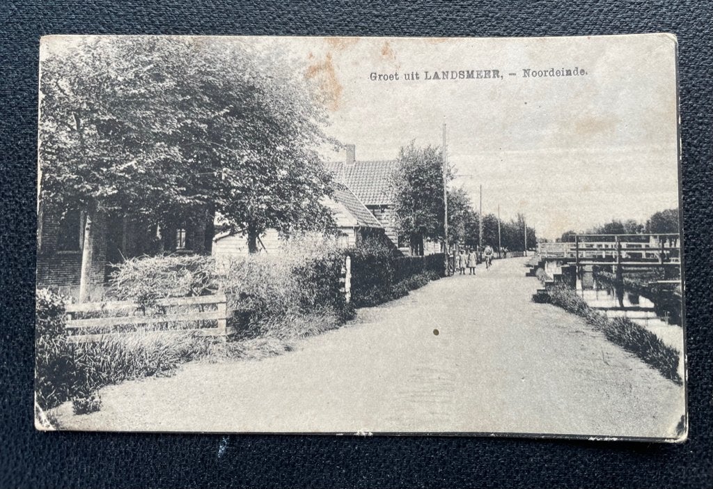 ansichtkaart / kaart van Landsmeer, Noordeinde., Verzenden, 1920 tot 1940, Noord-Holland