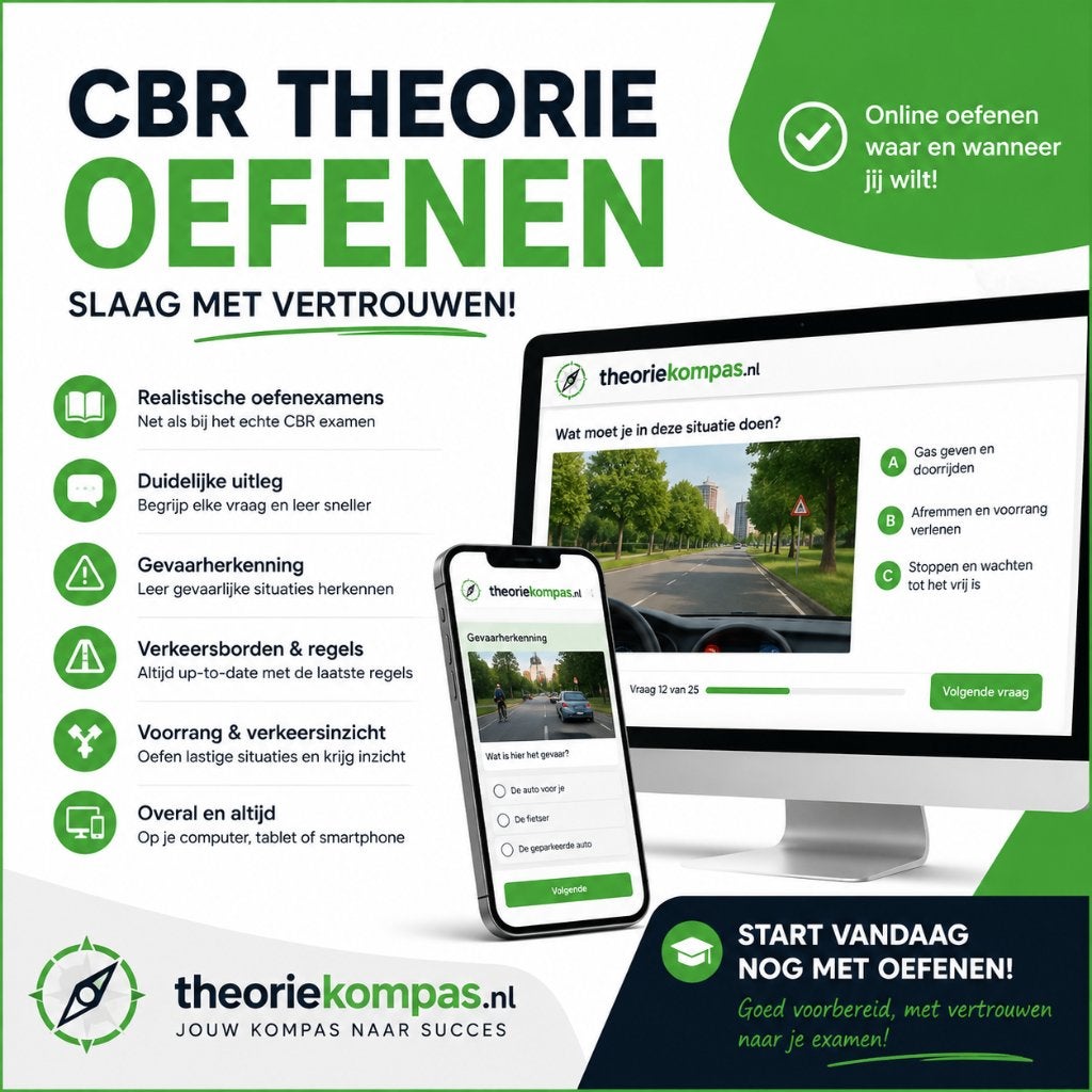 CBR Theorie Examen Oefenen | TheorieKompas, Verzenden, Alpha, Nieuw, Niet van toepassing