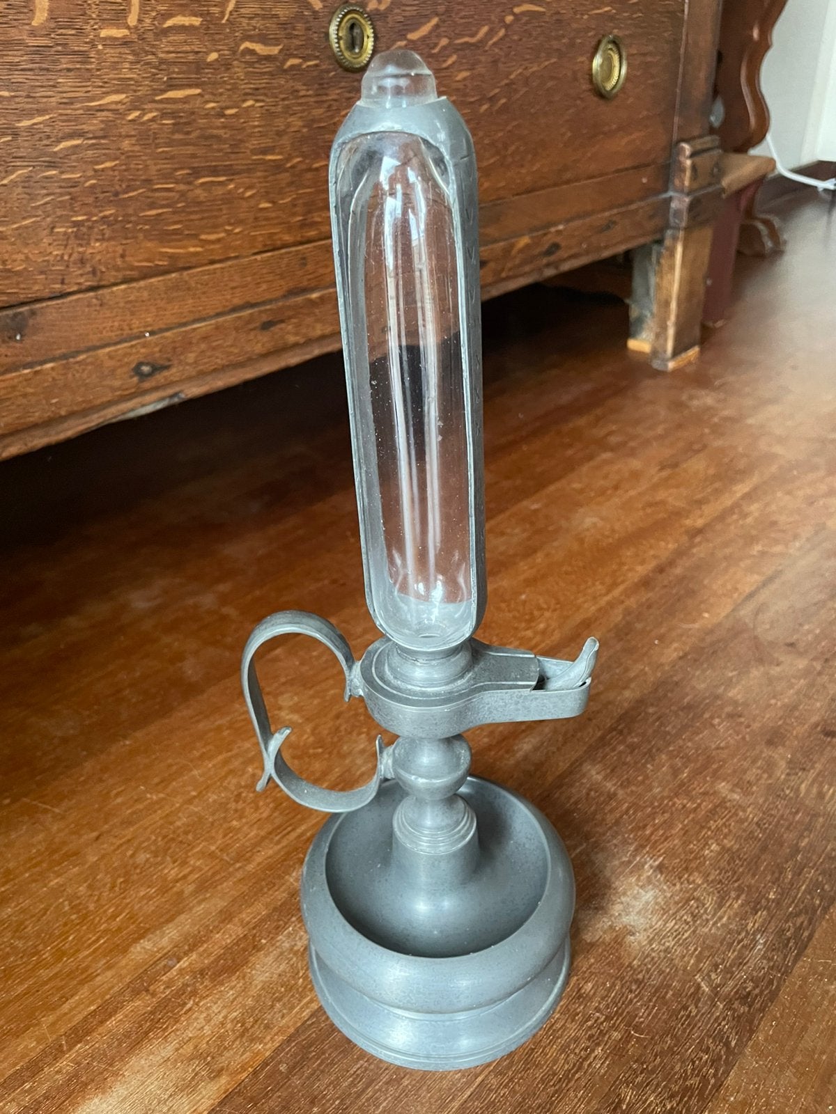 Zeer decoratieve snotneus met tijd aanduiding., Antiek en Kunst, Antiek | Lampen, Ophalen of Verzenden