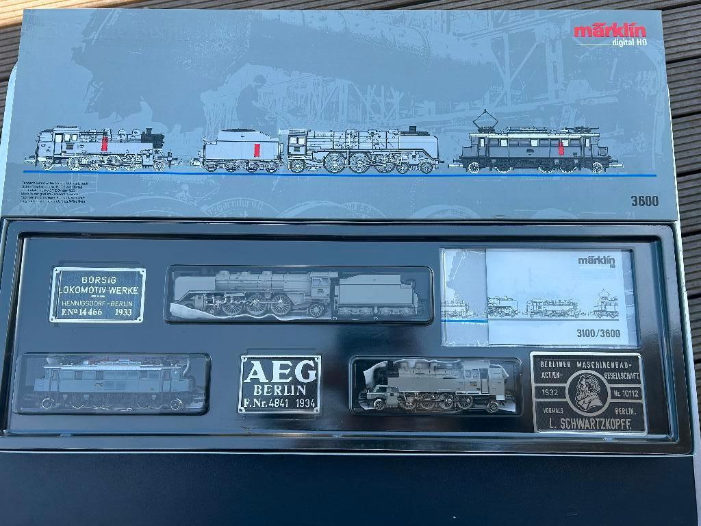 Marklin H0 3600 Set 3 locomotieven AEG DRG, 750 jaar Berlijn, Wisselstroom, Treinset, Ophalen of Verzenden, Zo goed als nieuw