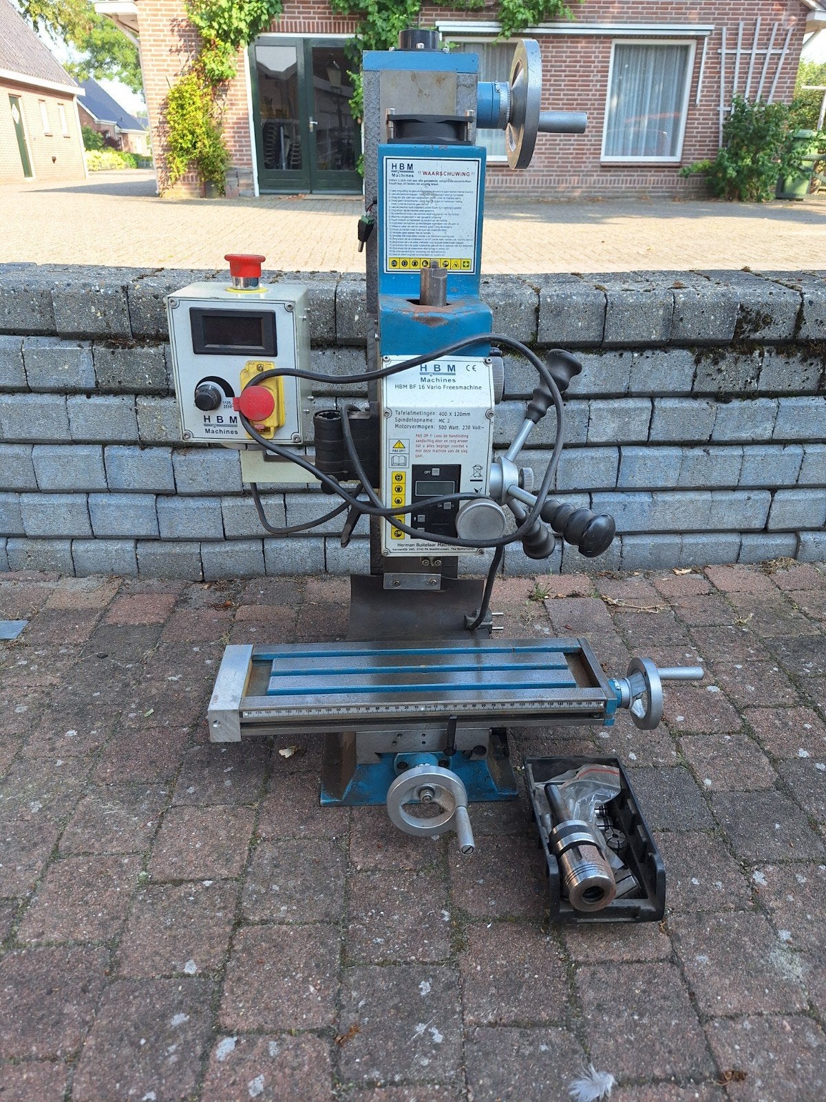HBM bf16 vario  freesbankje 230 volt, Ophalen, Metaaldraaibank