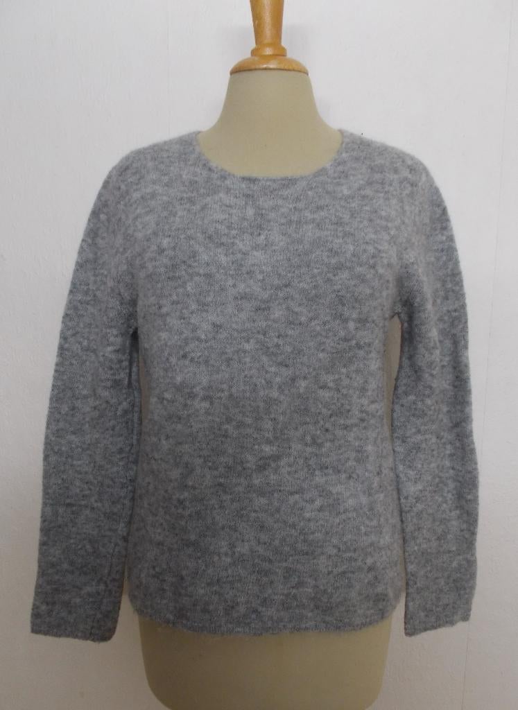Mooie grijze wol mix trui van Cathrine Hammel (Pauw) M, Kleding | Dames, Verzenden, Zo goed als nieuw, Maat 38/40 (M), Grijs