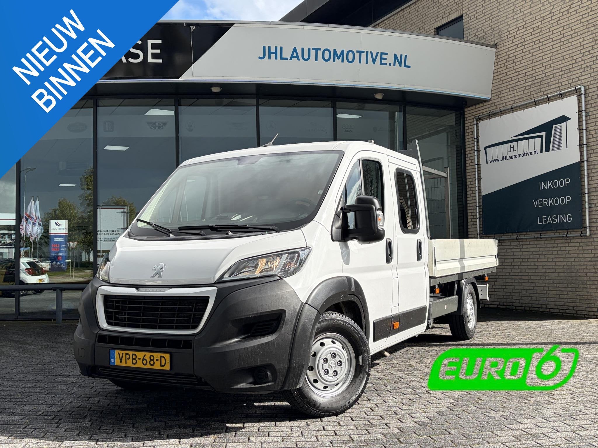 Peugeot Boxer 2.2 BlueHDi L4*LAADBAK*LUCHTVERING*HAAK*A/C*30, Auto's, Voorwielaandrijving, Stof, Gebruikt, 4 cilinders