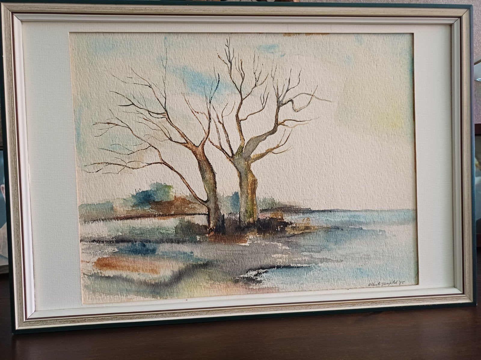 Albert Grosveld (1931-2014) aquarel gesigneerd., Ophalen