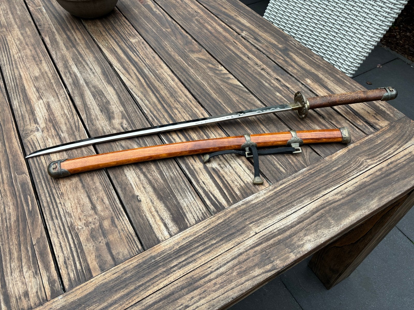 Decoratief Vintage Koreaans Zwaard, Verzamelen, Ophalen, Zo goed als nieuw