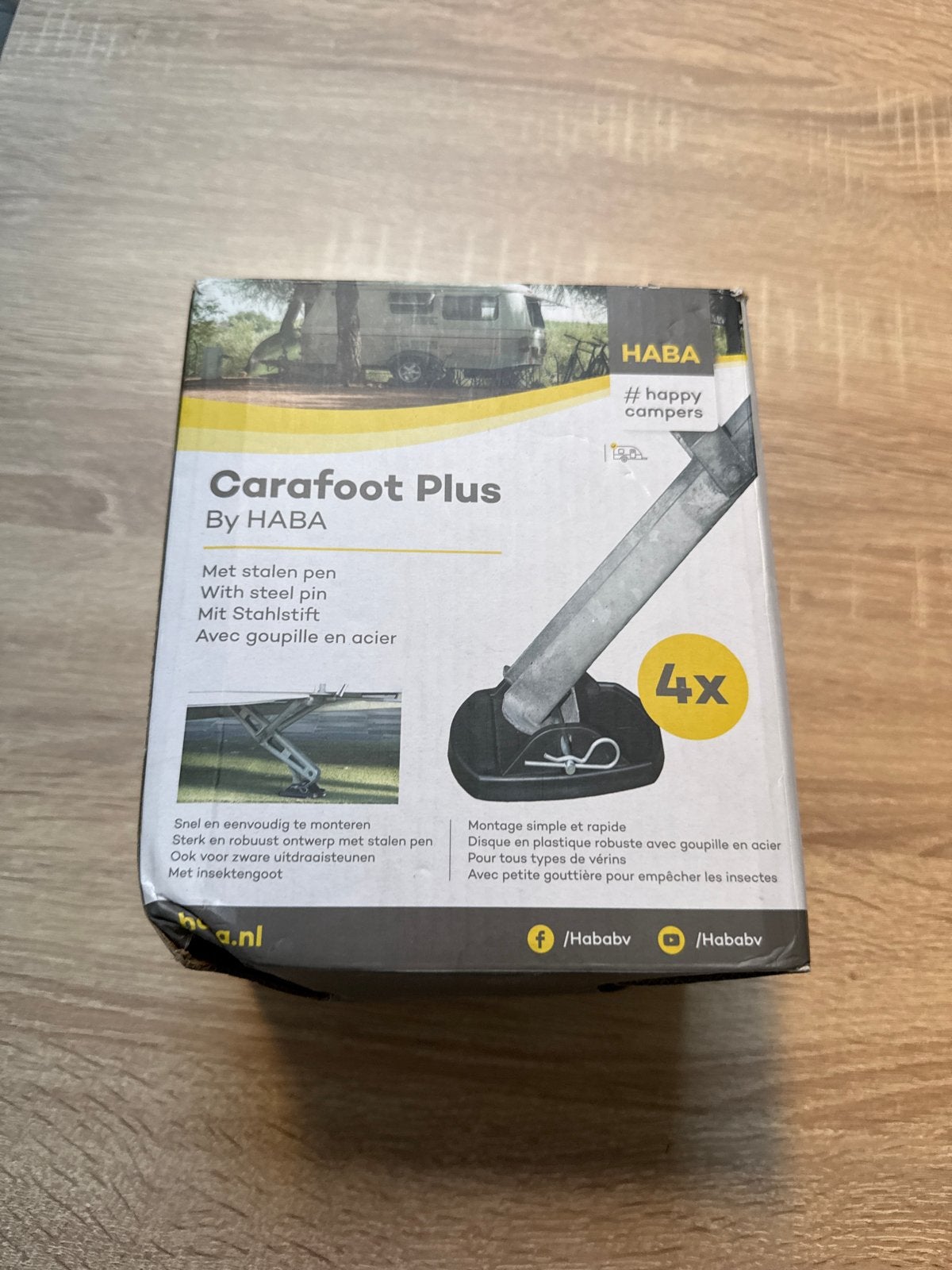 Nieuw in de doos Haba Carafoot Plus Caravan Voeten (4 stuks), Caravans en Kamperen, Ophalen of Verzenden, Nieuw