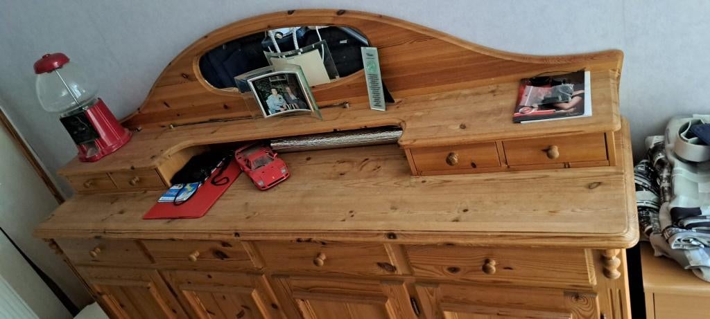 Dressoir grenen, Huis en Inrichting, Kasten | Dressoirs, Ophalen, Gebruikt, Met deur(en), Landelijk