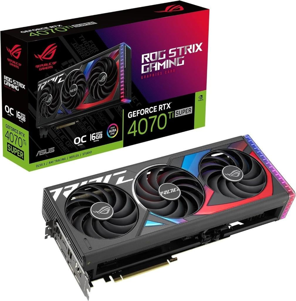 ASUS ROG Strix GeForce RTX 4070 Ti SUPER 16GB GDDR6X OC, Computers en Software, Videokaarten, GDDR6, PCI-Express 4, Ophalen of Verzenden