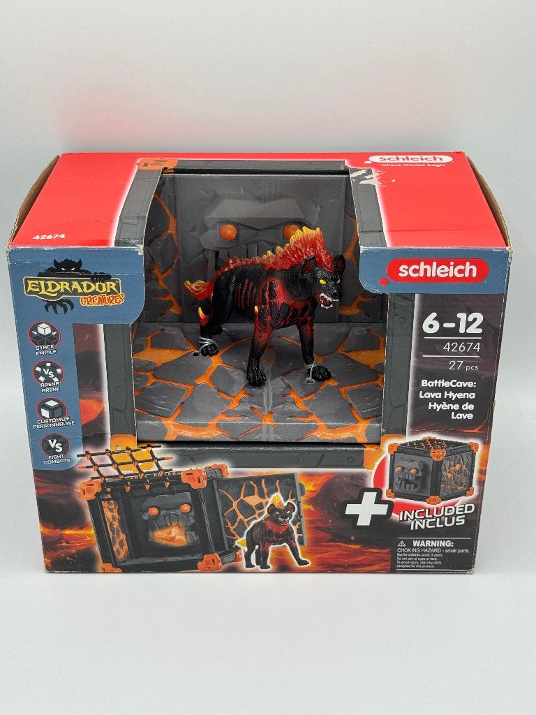 Schleich Eldrador Creatures Battle Cave Lava Hyena, Ophalen of Verzenden, Nieuw, Wild dier, Beeldje of Figuurtje