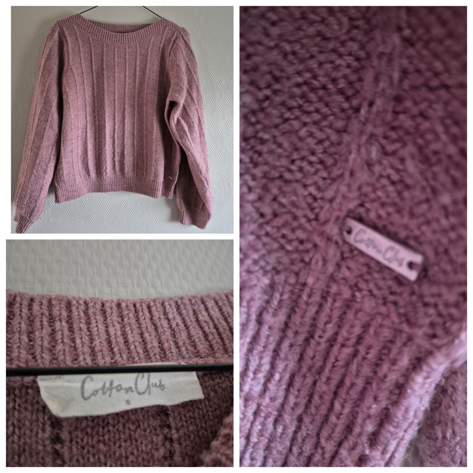 Zgan oud roze trui Cotton Club maat S, Kleding | Dames, Truien en Vesten, Ophalen of Verzenden, Zo goed als nieuw, Roze, Maat 36 (S)