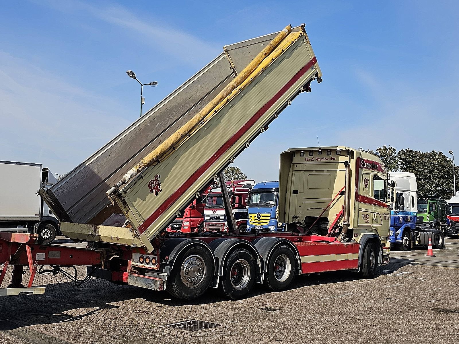 SCANIA R580 8x4 combi special, Automaat, Stoelverwarming, Euro 6, Leder
