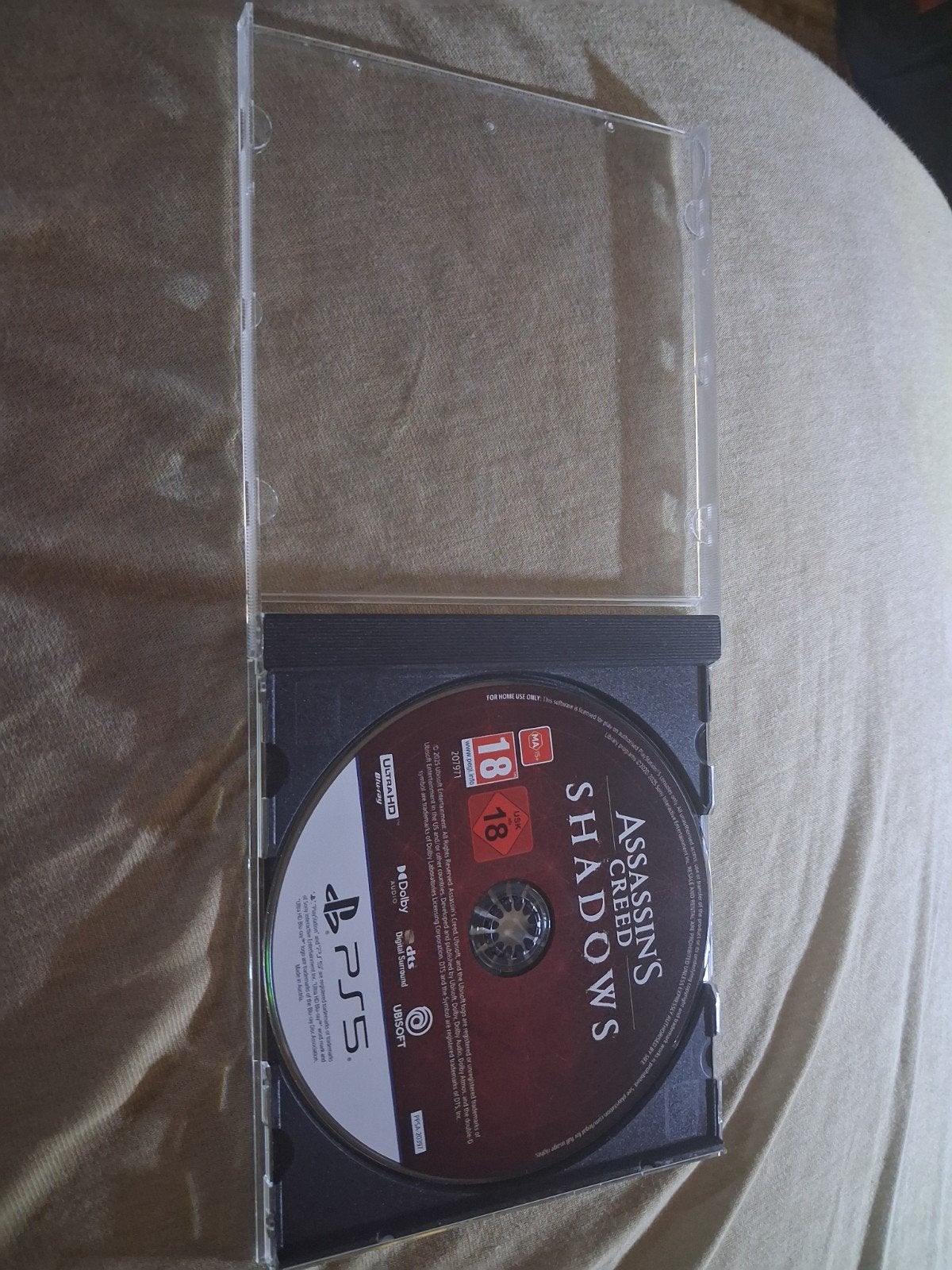 Assassin's Creed Shadows PS5 (zonder originele hoes), 1 speler, Ophalen of Verzenden, Zo goed als nieuw, Avontuur en Actie