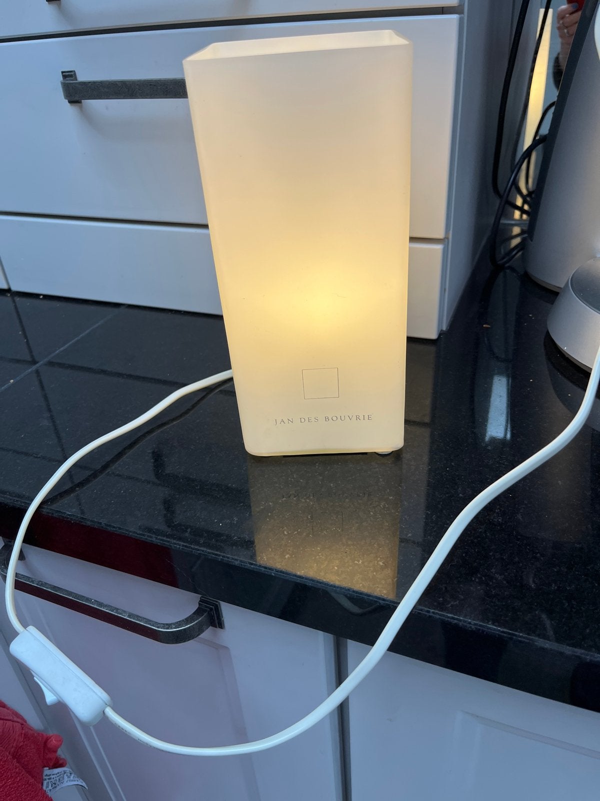 Jan des Bouvrie Tafellamp - Wit, Modern Design, Ophalen, Gebruikt, Overige merken, Sfeerlamp