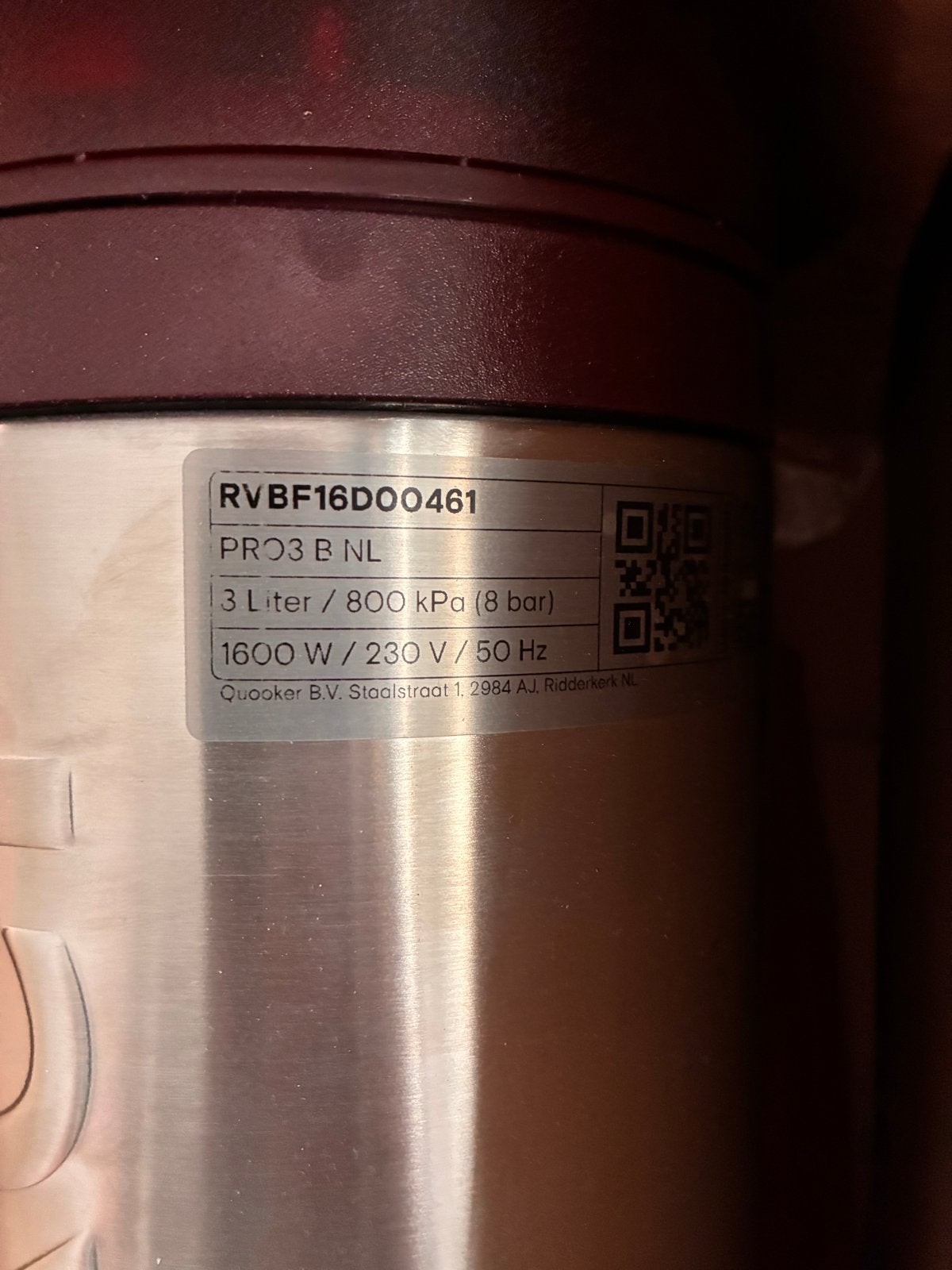 Quooker 2026 PRO3 B NL 3 Liter boiler - Nieuw in doos, Ophalen of Verzenden, Nieuw