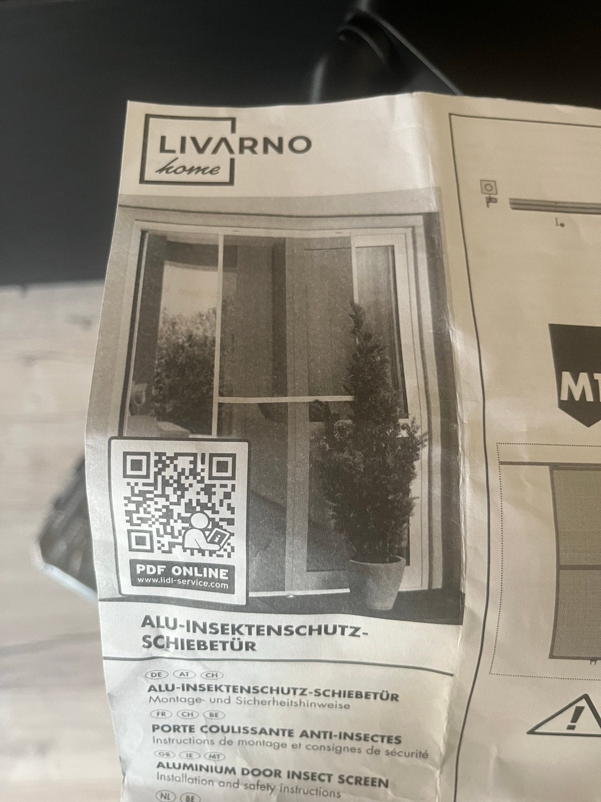 Livarno Home Schuifdeur Insectenhor 120x240 cm (wit), Doe-het-zelf en Verbouw, Deuren en Horren, Ophalen, Hordeur, Nieuw, Schuifdeur