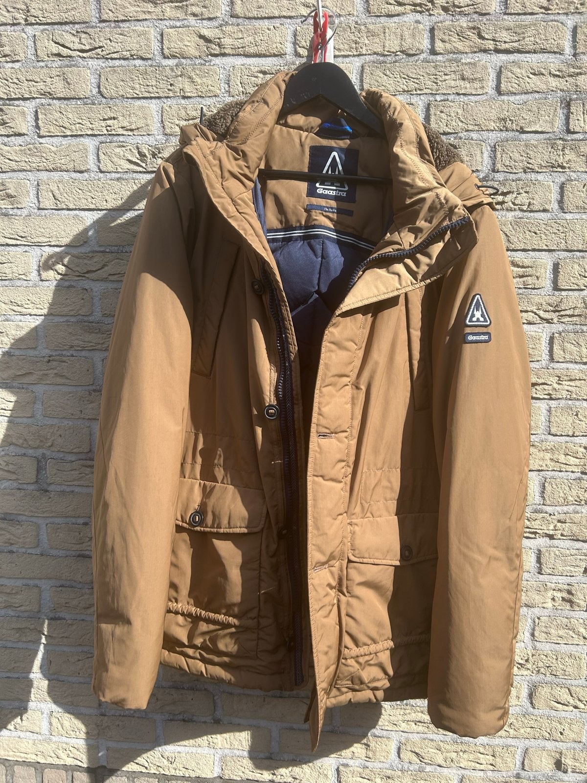 Gaastra Parker winterjas  met afneembare capuchon, Ophalen, Zo goed als nieuw, Maat 56/58 (XL), Bruin