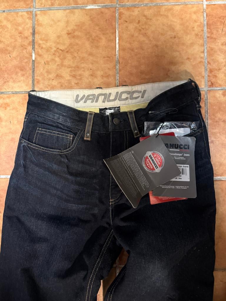 Nieuwe Vanucci Passatempo Jeans - Maat W32/L36, Motoren, Kleding | Motorkleding, Ophalen of Verzenden