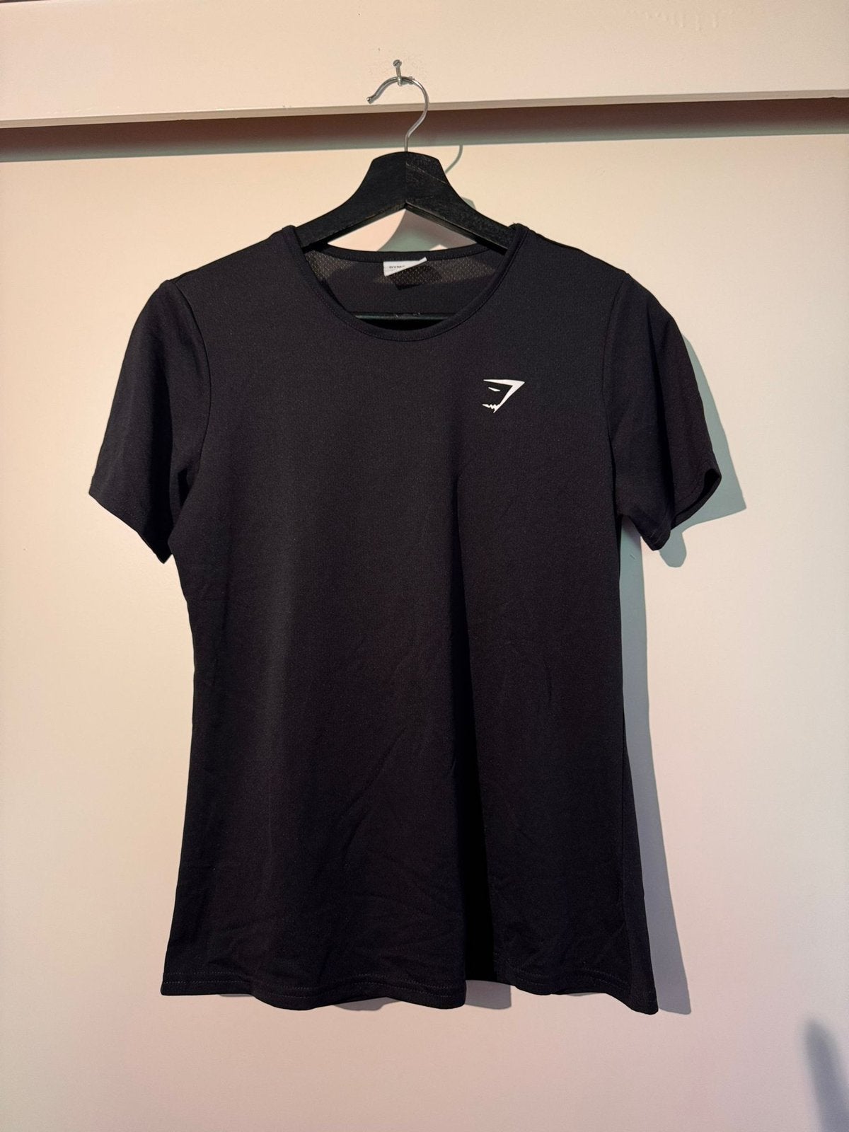 Pikzwart gymshark shirt maat S, Zwart, Ophalen of Verzenden, Zo goed als nieuw, Hardlopen of Fietsen