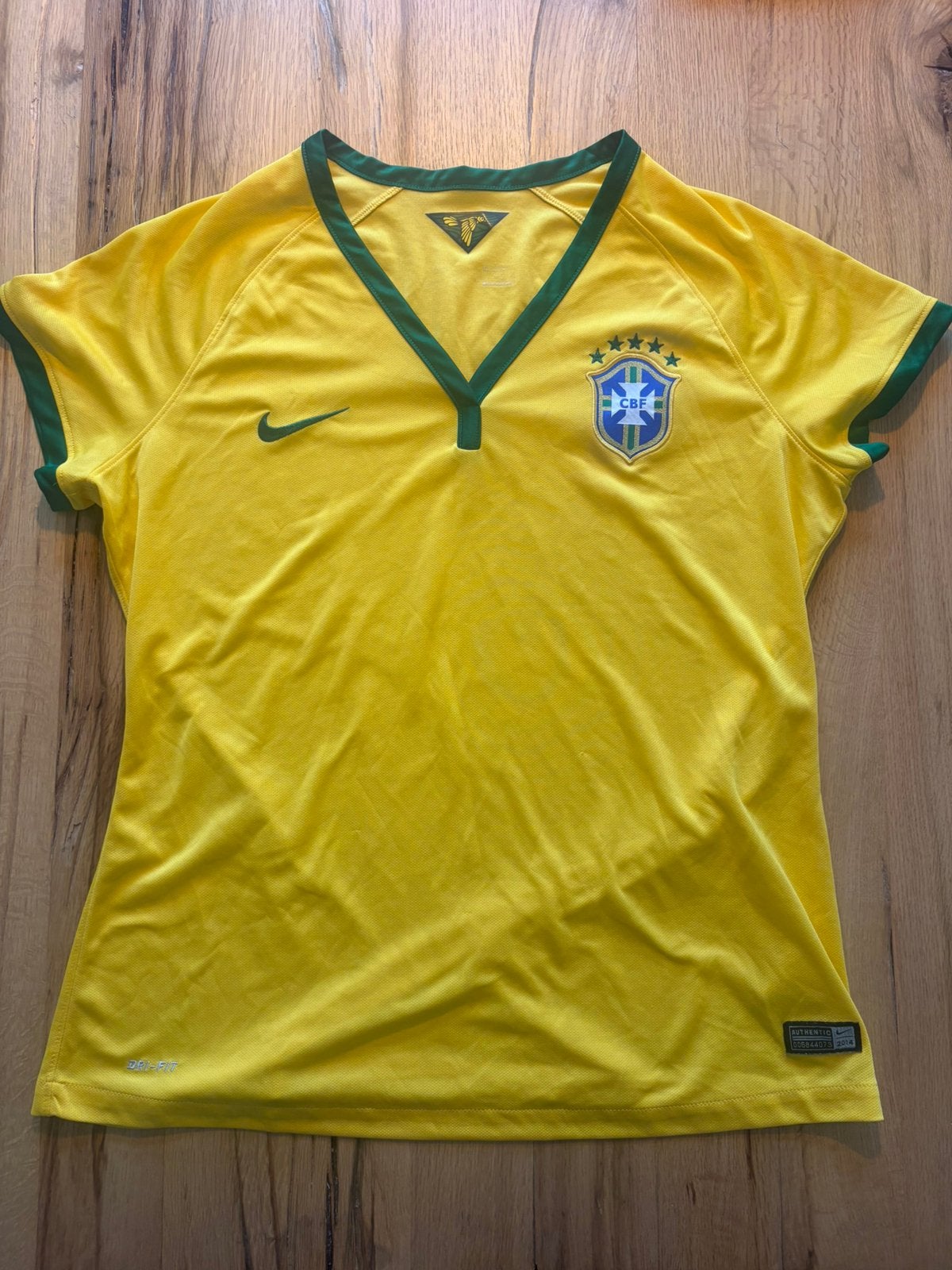 Vintage Nike Brasil shirt maat S dames, Verzenden, Gebruikt, Shirt