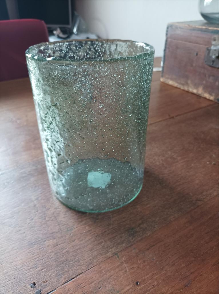 Windlichten dik bubbel glas, Ophalen, Overige materialen, Minder dan 25 cm