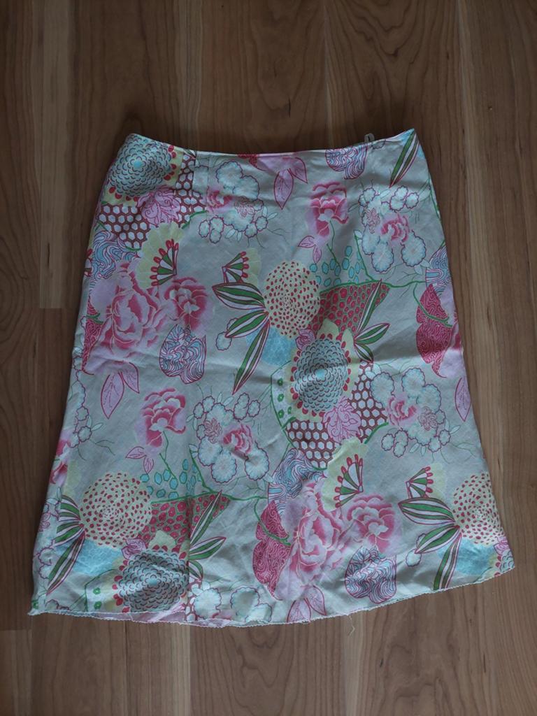 Hirsch Pastel Bloemetjes Rok Maat 42, Kleding | Dames, Maat 42/44 (L), Knielengte, Gedragen, Hirsch