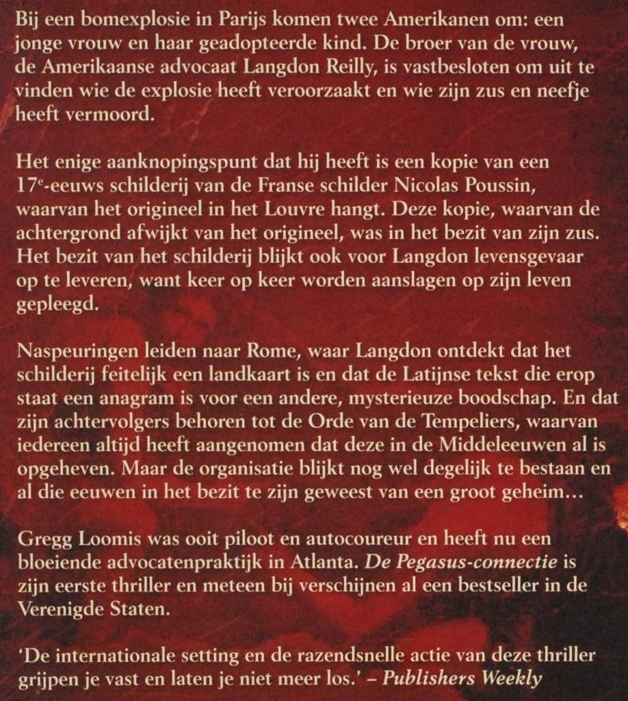 De Pegasus Connectie - Gregg Loomis (2006), Verzenden, Zo goed als nieuw, Europa overig