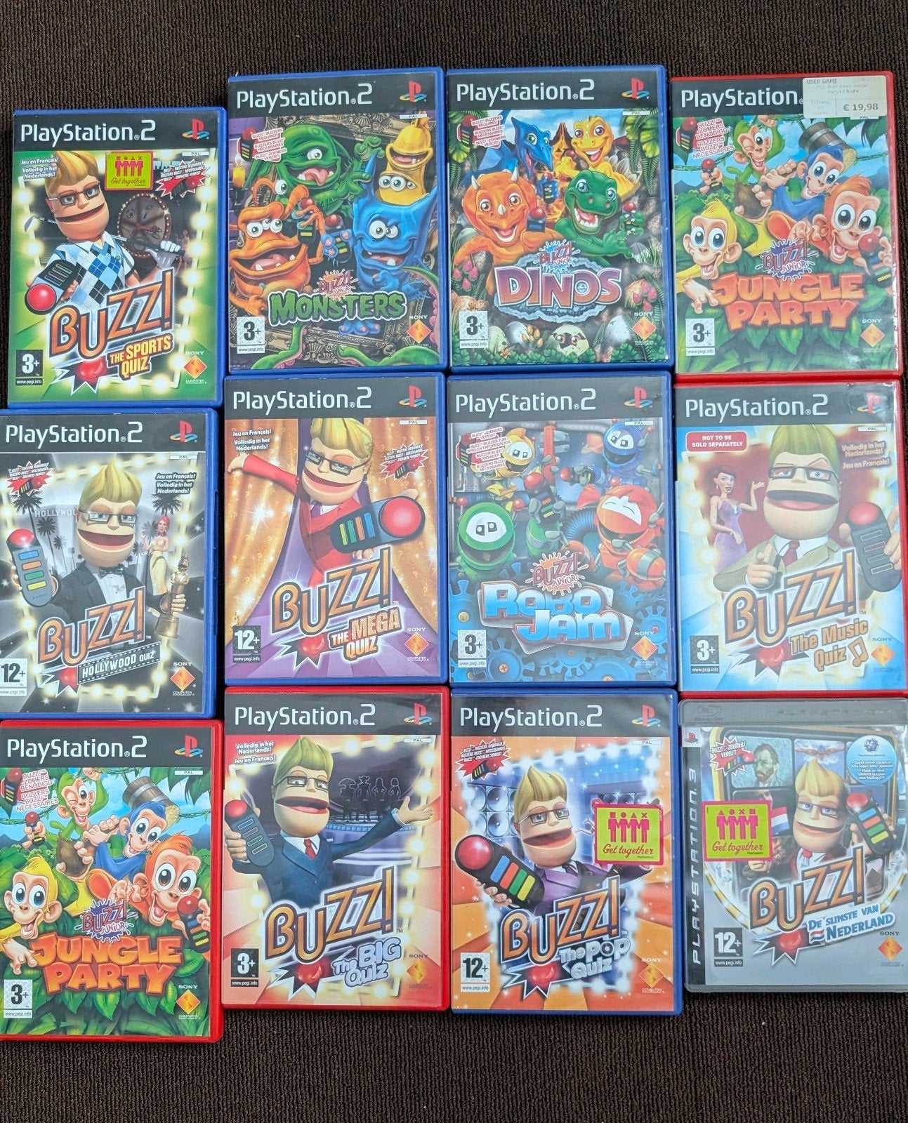Grote Buzz! PS2 Collectie (13 Games), Spelcomputers en Games, Puzzel en Educatief, Ophalen of Verzenden, Zo goed als nieuw, 3 spelers of meer
